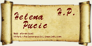Helena Pučić vizit kartica